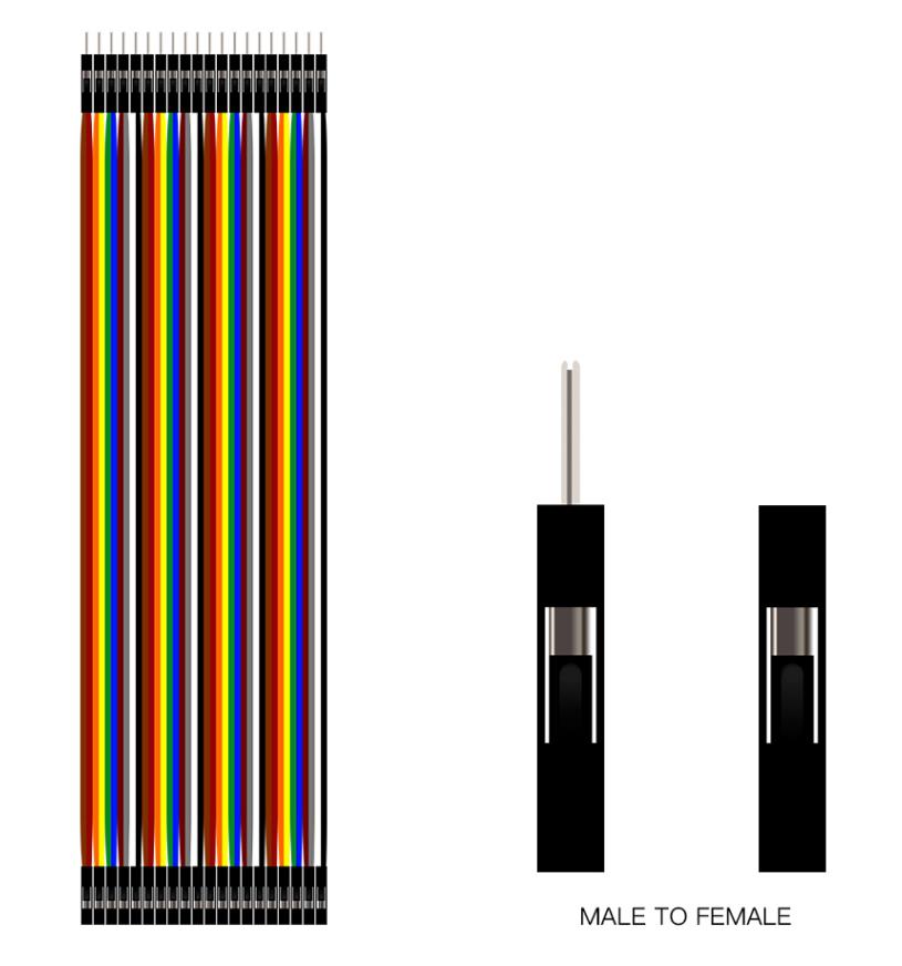 40-контактный соединительный шлейф Папа-Мама, 30см