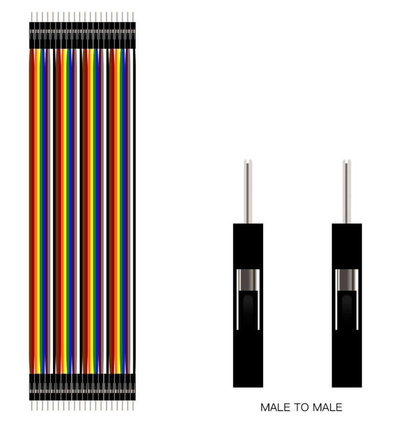 40-контактный соединительный шлейф Папа-Папа, 30см