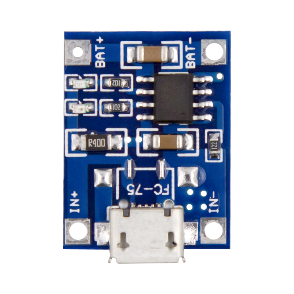 Модуль заряда аккумулятора TP4056 Micro USB 1А