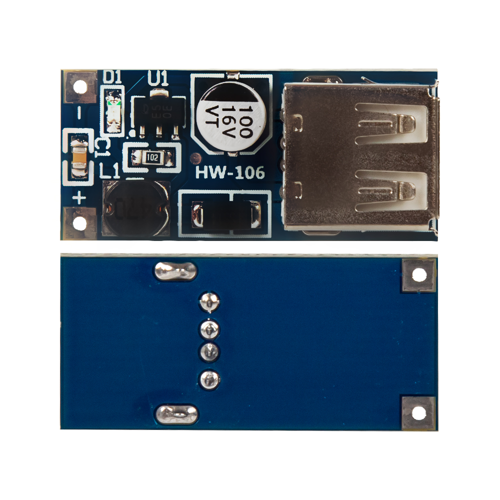 Повышающий преобразователь напряжения с обмоткой, DC-DC 0.9-5в 600мА