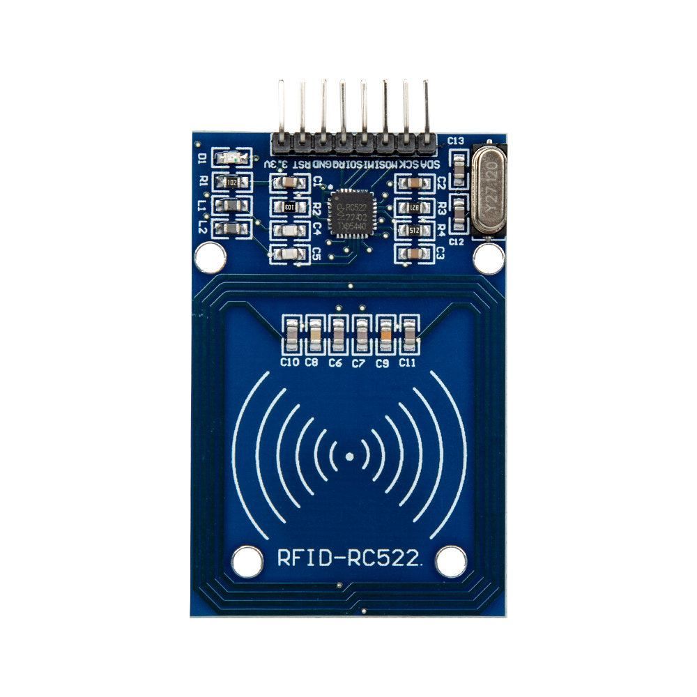Модуль считыватель RFID MFRC-522 RC522 с картой и ключом 13.56МГ с припаянными контактами