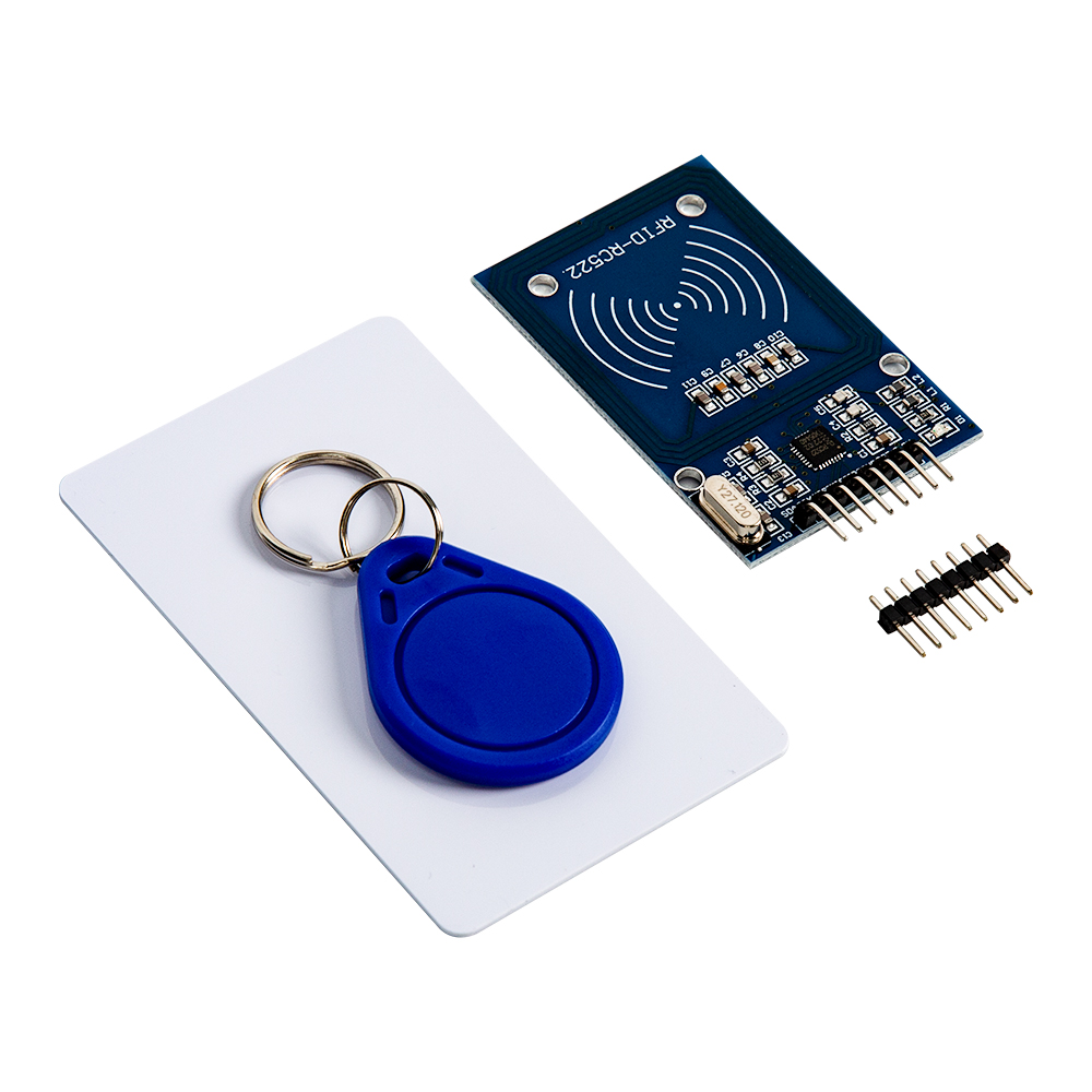 Модуль считыватель RFID MFRC-522 RC522 с картой и ключом 13.56МГ с припаянными контактами