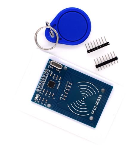 Модуль считыватель RFID  MFRC-522 RC522  с картой и ключом 13.56МГц, удишивленные компоненты