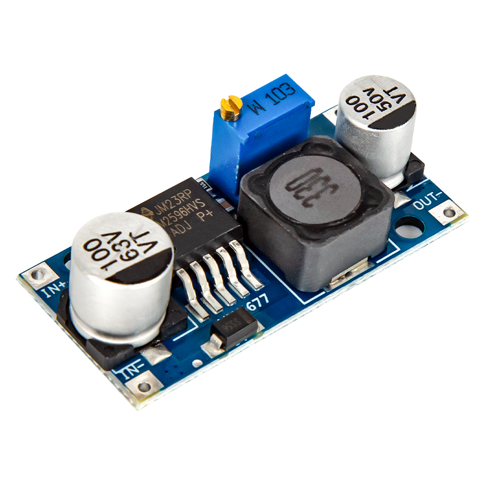 Понижающий преобразователь напряжения LM2596HVS, DC-DC 48-3в