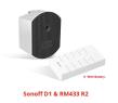 Wi-Fi-диммер Sonoff D1 + пульт RM433 R2 (433МГц, с батареей CR2450, размер D1: 6.2?4.7?3.25 см, RM433: 8.6?4.5?1.25 см)