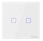 Сенсорный Wi-Fi-выключатель SONOFF T0UK2C-TX (2-клавишный, UK-стандарт, умный дом)