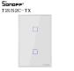 Сенсорный Wi-Fi-выключатель SONOFF T2US2C-TX (2-клавишный, US-стандарт, умный дом)