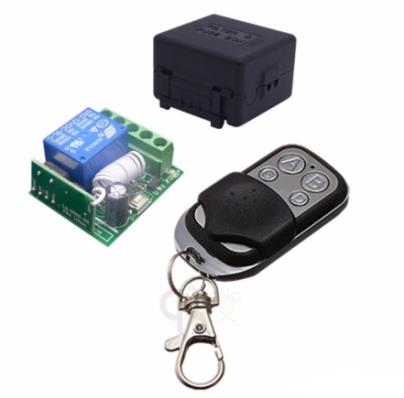 1-канальное реле в корпусе с радимодулем и пультом на 4 кнопки, 315МГц 12в