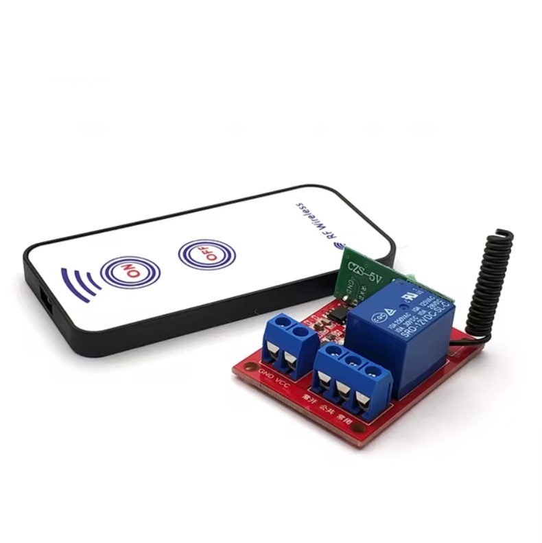 1-канальное реле с радимодулем и пультом, 433МГц 24в, с батарейкой