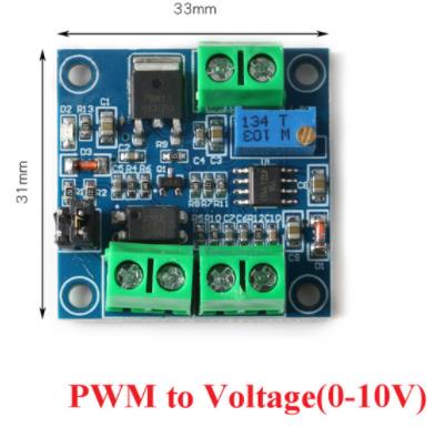 Модуль преобразователя ШИМ в напряжение 0-100% в 0-10в