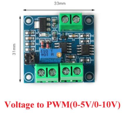 Модуль преобразователя ШИМ в напряжение 0-5в 0-10в 0%-100%