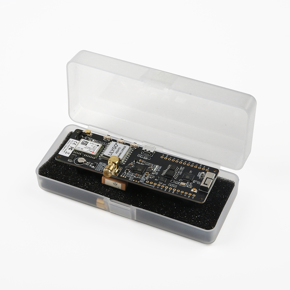 Плата разработки TTGO T-Beam V1.1 ESP32/LORA 433МГц NEO-6M WiFi/Bluetooth, с держателем для аккумулятора 18650, (чип CH9102F) с неприпаянными контактами