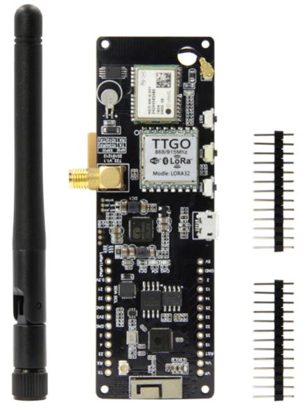 Плата разработки TTGO T-Beam V1.1 ESP32/LORA 915МГц NEO-6M WiFi/Bluetooth, с держателем для аккумулятора 18650, (чип CH9102F) с неприпаянными контактами