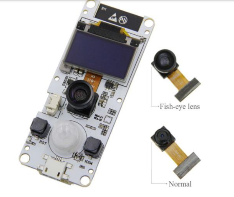 Модуль камеры 0.96 OLED TTGO T-Camera ESP32 WROVER & PSRAM(Обычная камера с микрофоном)