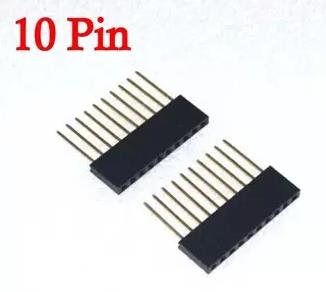 Штырьевой разъём на 10 контактов мама