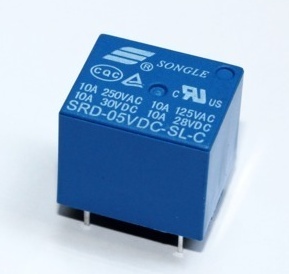 5-контактное реле SRD-05VDC-SL-C