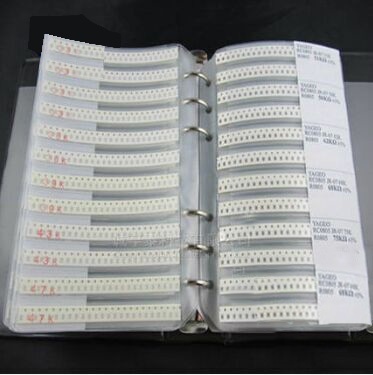 Набор SMD резисторов и конденсаторов 0805 SMD в книжном оформлении 3725 штук