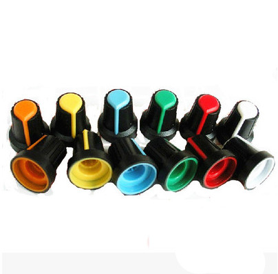 Зелёная крышка для потенциометра WH148  15мм*17мм