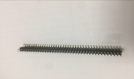 Угловая штырьевая гребенка 2.54мм на 40 контактов 2-рядная