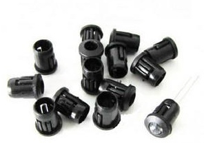 Светодиод 3мм с защитным фиксатором для лампы