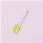 Жёлтый свтодиод 3мм 2В 20мА с длиной ножек 28мм