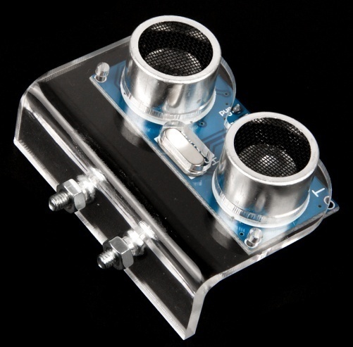 Акриловый держатель-кронштейн  для ультразвукового датчика HC-SR04