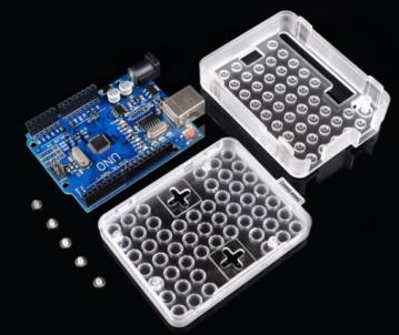 Прозрачный акриловый корпус для Arduino с перфорацией