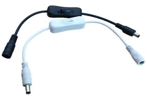 Белый кабель папа-мама DC5.5X2.1