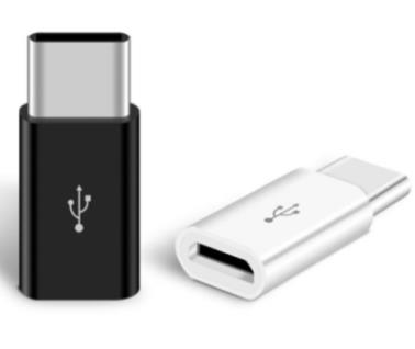 Переходник Micro Usb-  Type C белый цвет