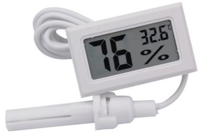 Цифровой термометр FY-12 белый цвет с кабелем 1.5М без батарейки
