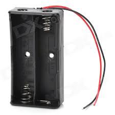 Батарейный отсек (держатель) для 2 аккумуляторов 18650, без крышки