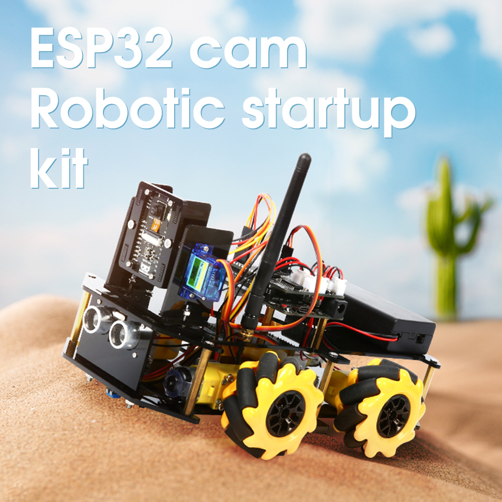 Беспроводное управление автомобилем ESP32 CAM Mecanum Smart (без аккумулятора 18650, без зарядного устройства 18650)