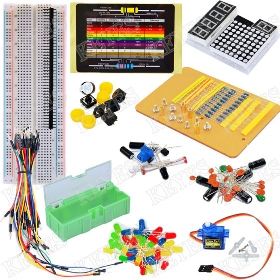 Набор электронных компонентов в платиковой коробке тип A