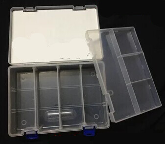 Двухуровневая пластиковая коробка для хранения  23.4*16.8*6.2см