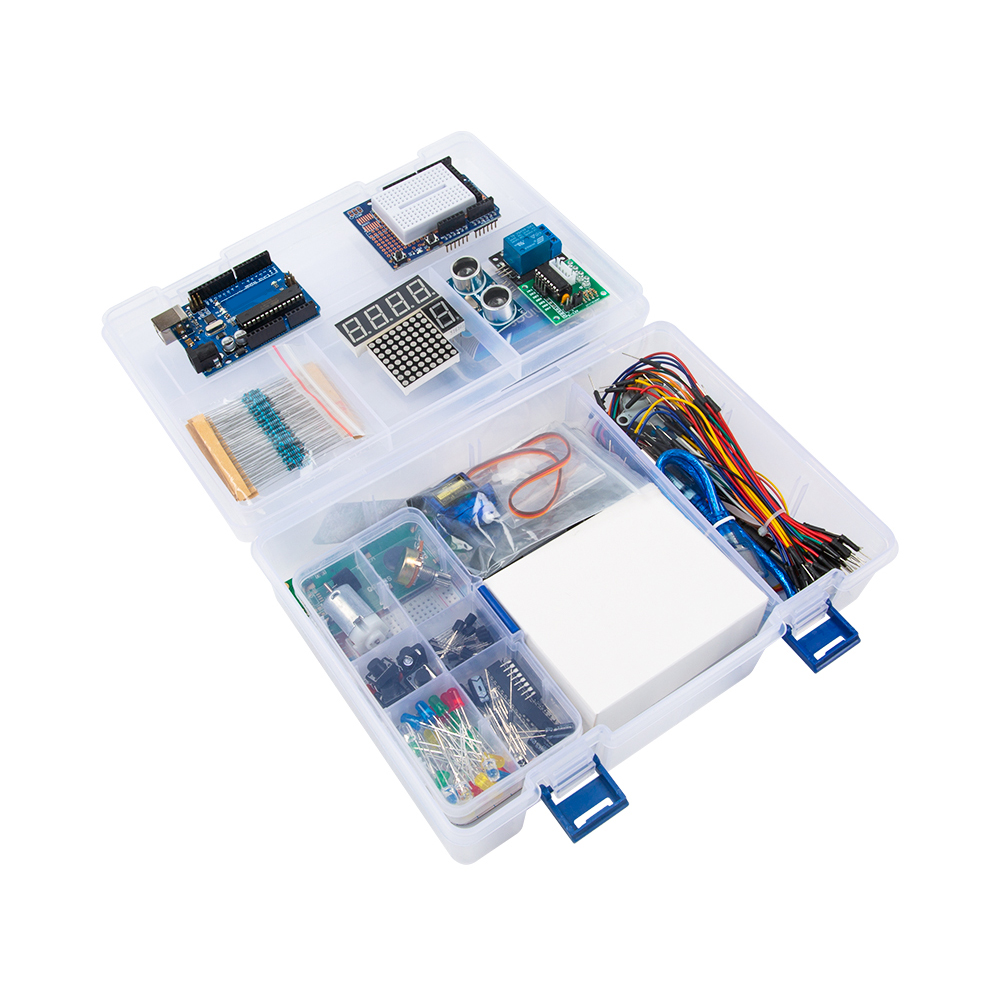 Дополненный набор Arduino UNO R3 DIP с фирменным логотипом с батареей крона 9В и блоком питания под австралийскую розетку