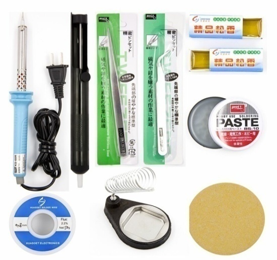 Набор для пайки 9 в 1 с блоком питания под европейскую розетку