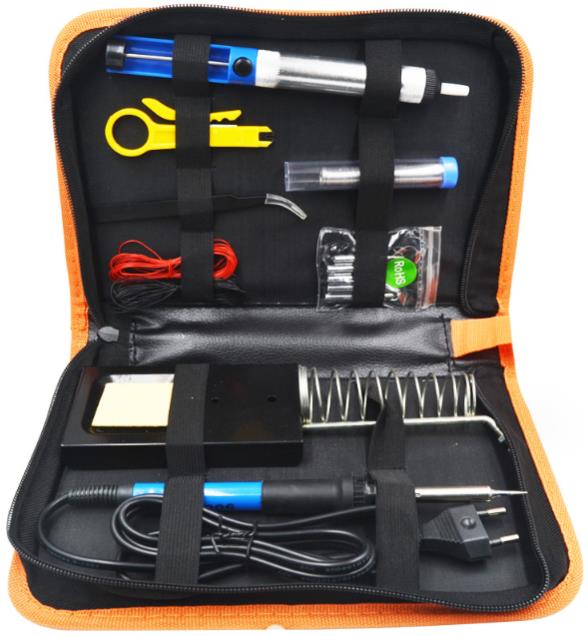 Паяльный набор 220В 60ВТ с блоком питания для европейской розетки