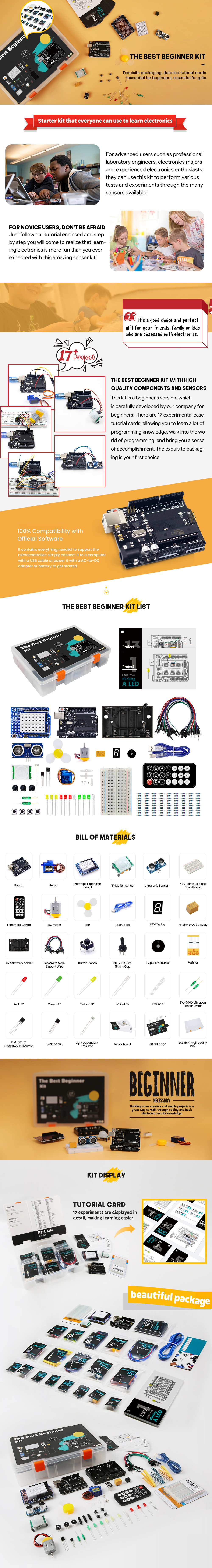Набор для начинающих Arduino UNO R3 DIP