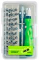 Набор многофункциональных отверток 32 в 1 зеленый (No.6011-A)