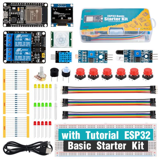 Базовый стартовый комплект ESP32 Совет по развитию WIFI IOT Учебный комплект