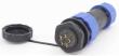 Авиационный разъем SD20-5PIN с гайкой (25А, влагозащищенный, вилка+розетка)