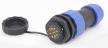 Авиационный разъем SD20-9PIN с гайкой (5А, влагозащищенный, вилка+розетка)