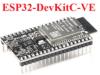 Черная базовая плата ESP32-DEVKITC с модулем ESP32-WROVER-E (8МБ Flash + 8МБ PSRAM)