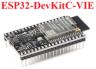 Черная базовая плата ESP32-DEVKITC с модулем ESP32-WROVER-IE (8МБ Flash + 8МБ PSRAM)