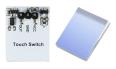 Модуль емкостного сенсорного переключателя HTTM (синий, 2.7В-6В, тактильная панель)