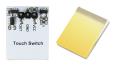 Модуль емкостного сенсорного переключателя HTTM (желтый, 2.7В-6В, тактильная панель)
