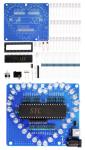 Конструктор "Бегущие огни" в форме сердца (синяя PCB, без акрилового корпуса)
