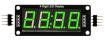 4-разрядный цифровой индикатор TM1637 (0.56", зеленый, с двоеточием)