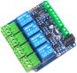 Modbus RTU релейный модуль (4 канала, 12В, оптронная развязка, RS485, совместимость с Arduino)
