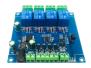 Modbus RTU релейный модуль (4 канала, 7-24В, 5В реле, RS485/TTL, защита от обратной полярности)